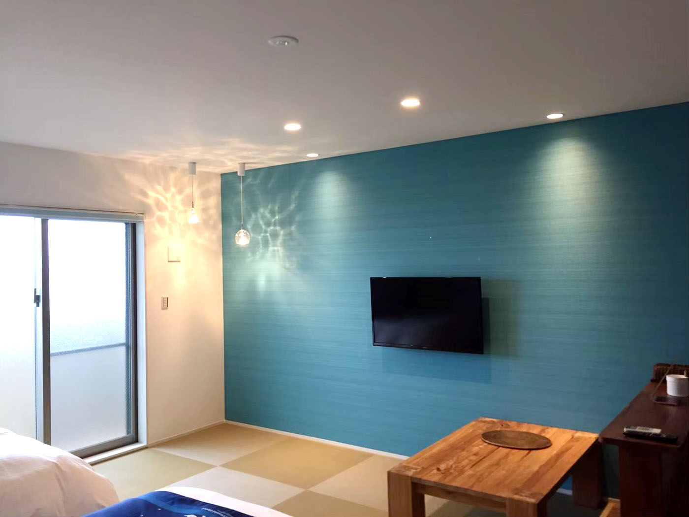 琉球畳の部屋のライト